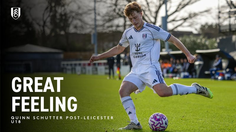 Schutter: Great feeling