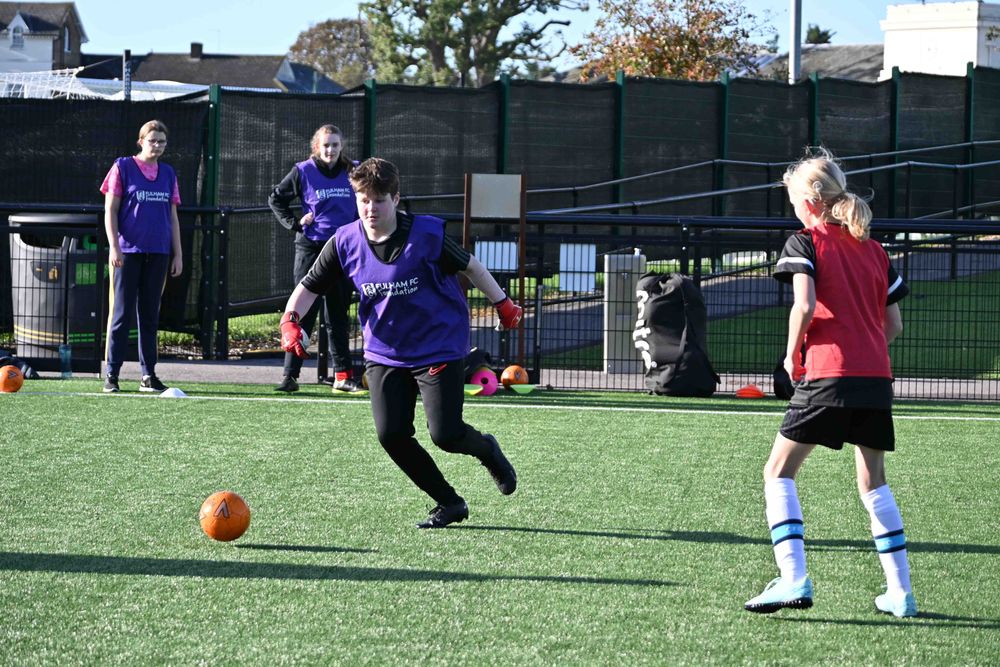 A Female Pan DisAbility Football session