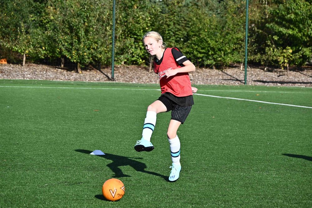 Jess at a Female Pan DisAbility Football session
