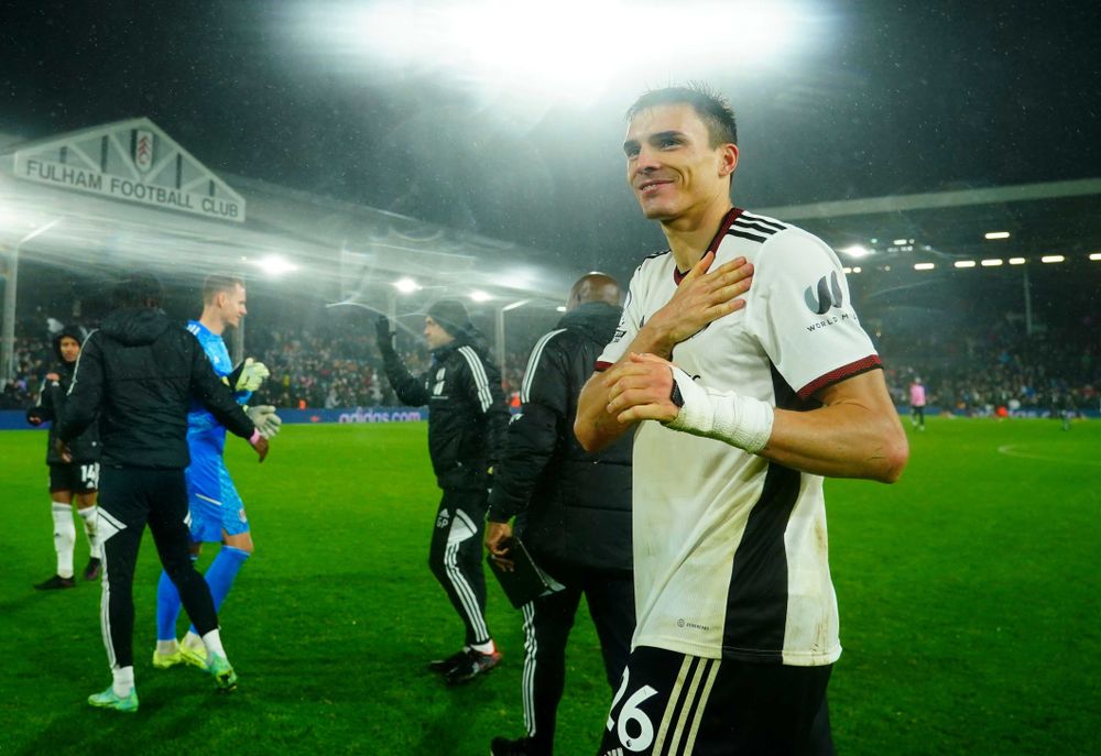 João Palhinha celebrates at full-time