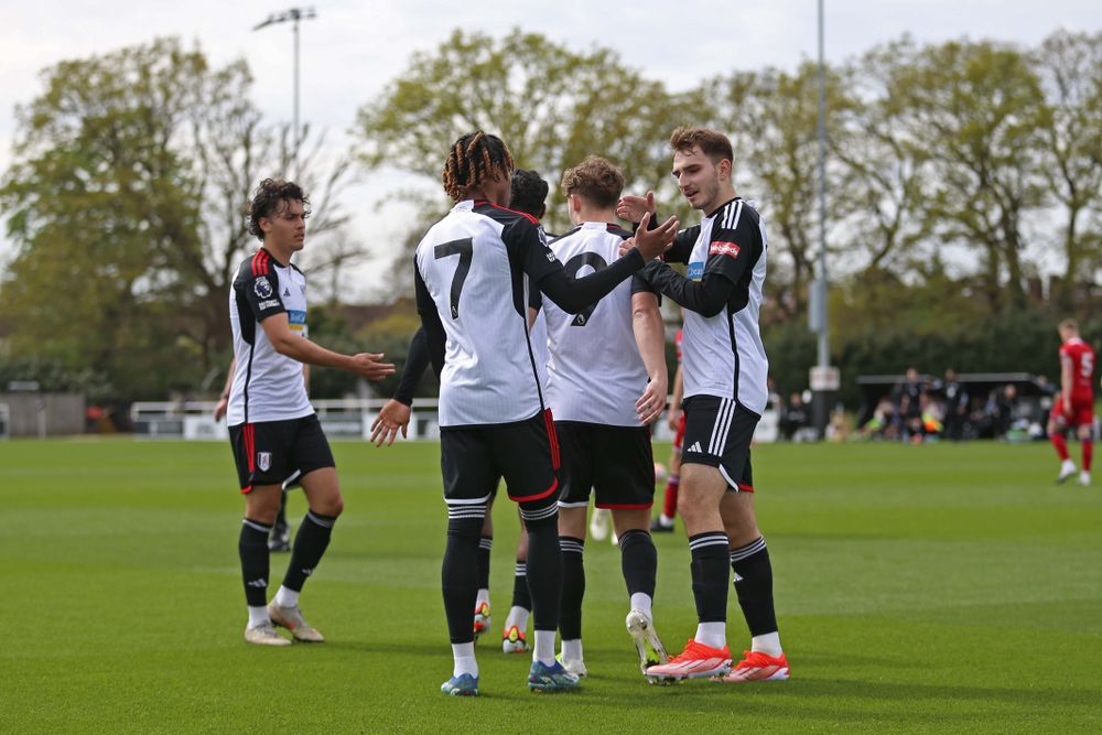 Fulham celebrate their equaliser