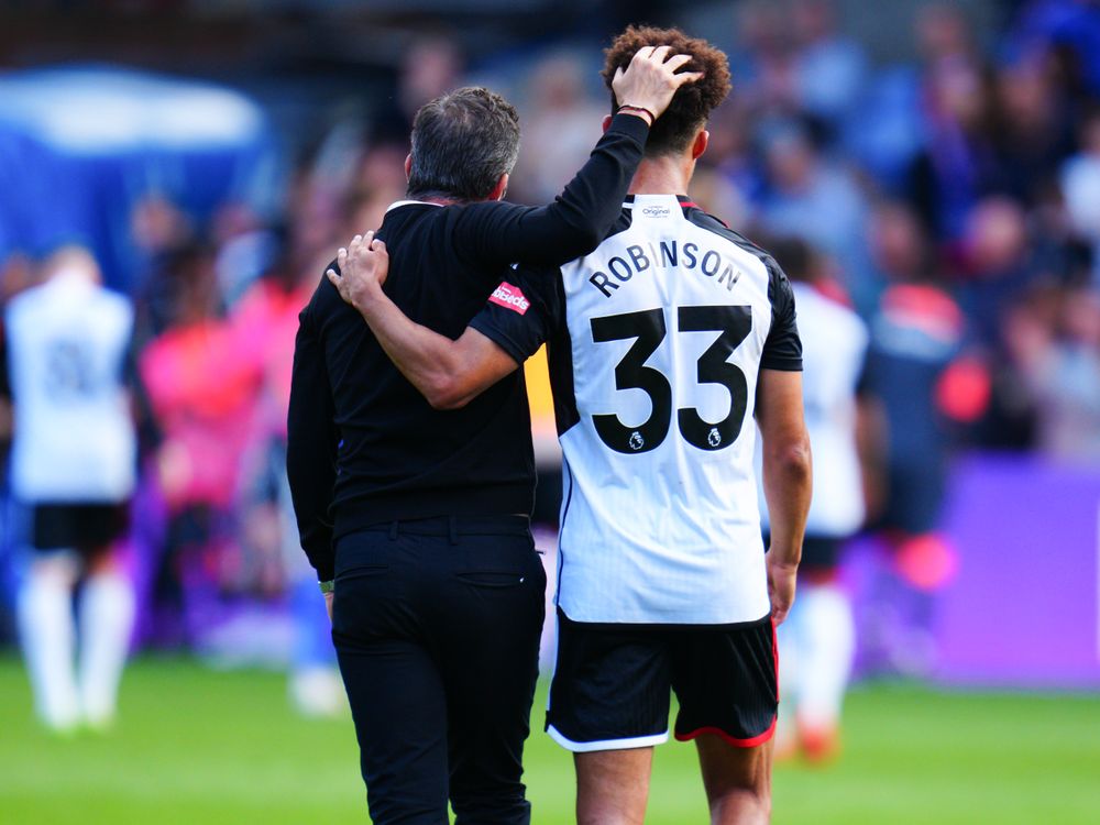 Marco Silva and Antonee Robinson during a game last season Marco Silva and Antonee Robinson during a game last season