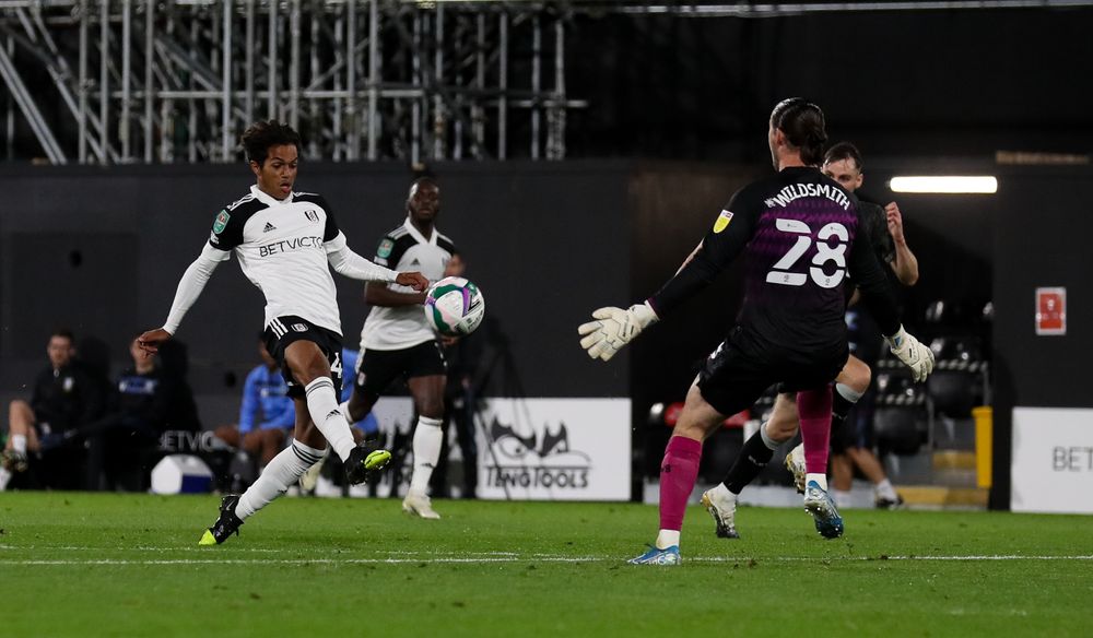 Fabio Carvalho goes close to bagging a debut goal Fabio Carvalho goes close to bagging a debut goal