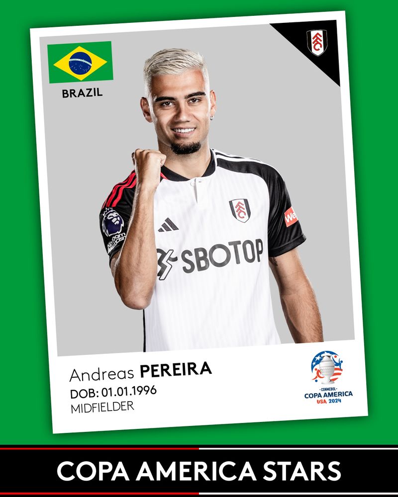 Andreas Pereira international sticker card Andreas Pereira international sticker card