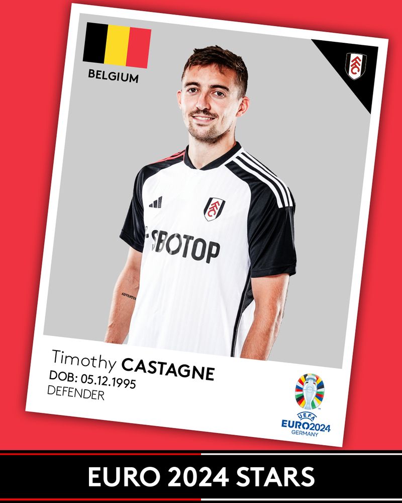 Timothy Castagne international sticker card Timothy Castagne international sticker card