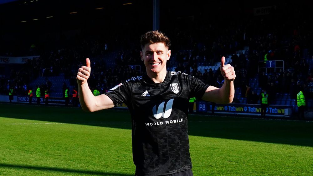 Tom Cairney gives the thumbs at at a job well done on Saturday