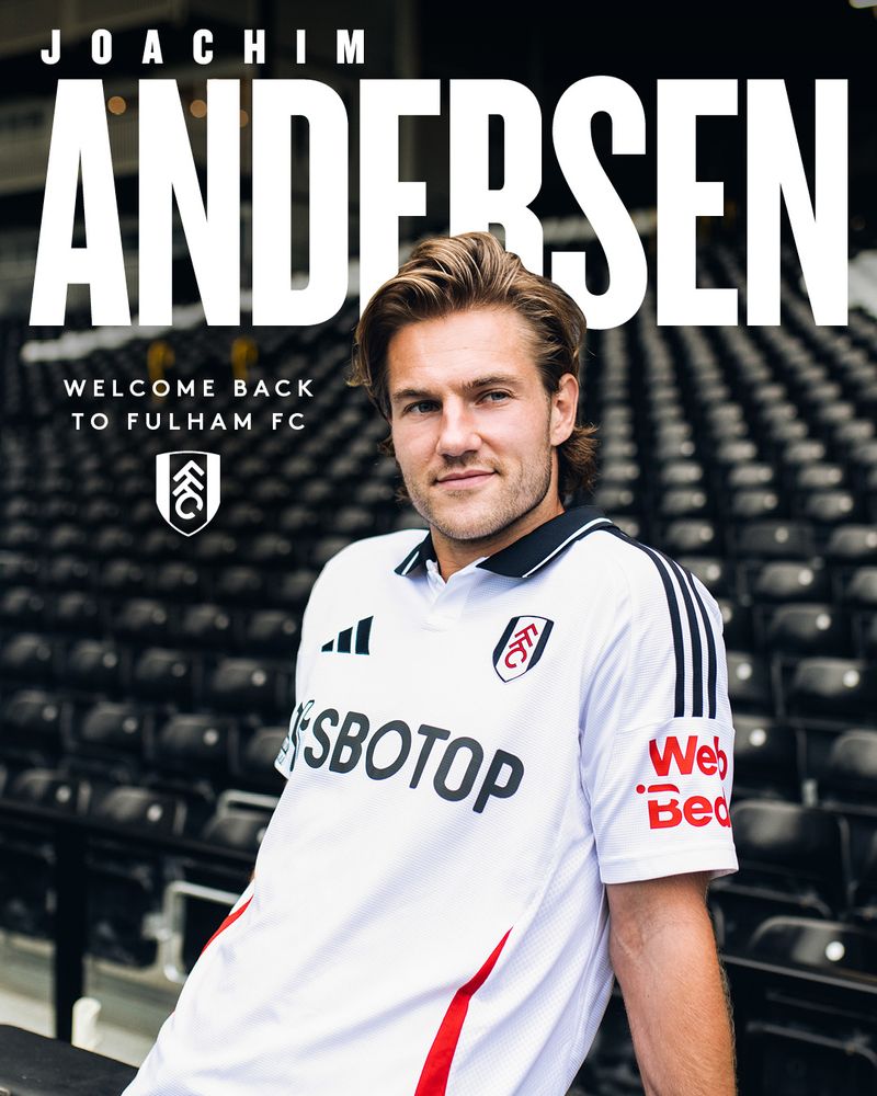 Joachim Andersen signs for Fulham Joachim Andersen signs for Fulham