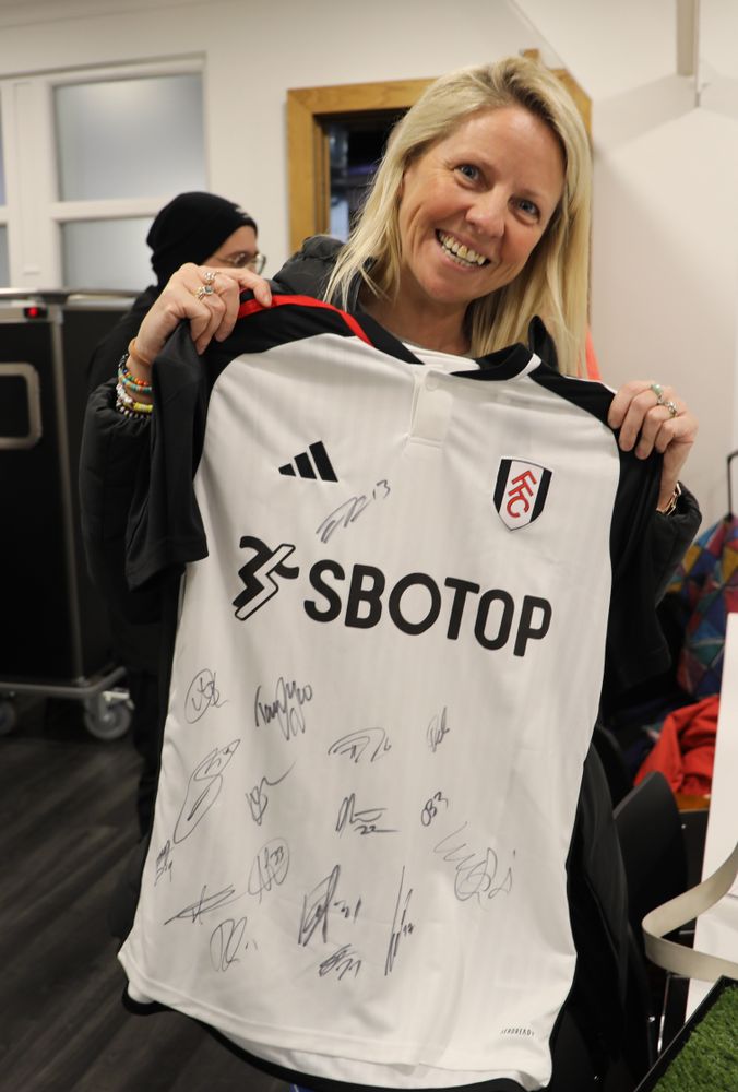 A stadium sleepout participant