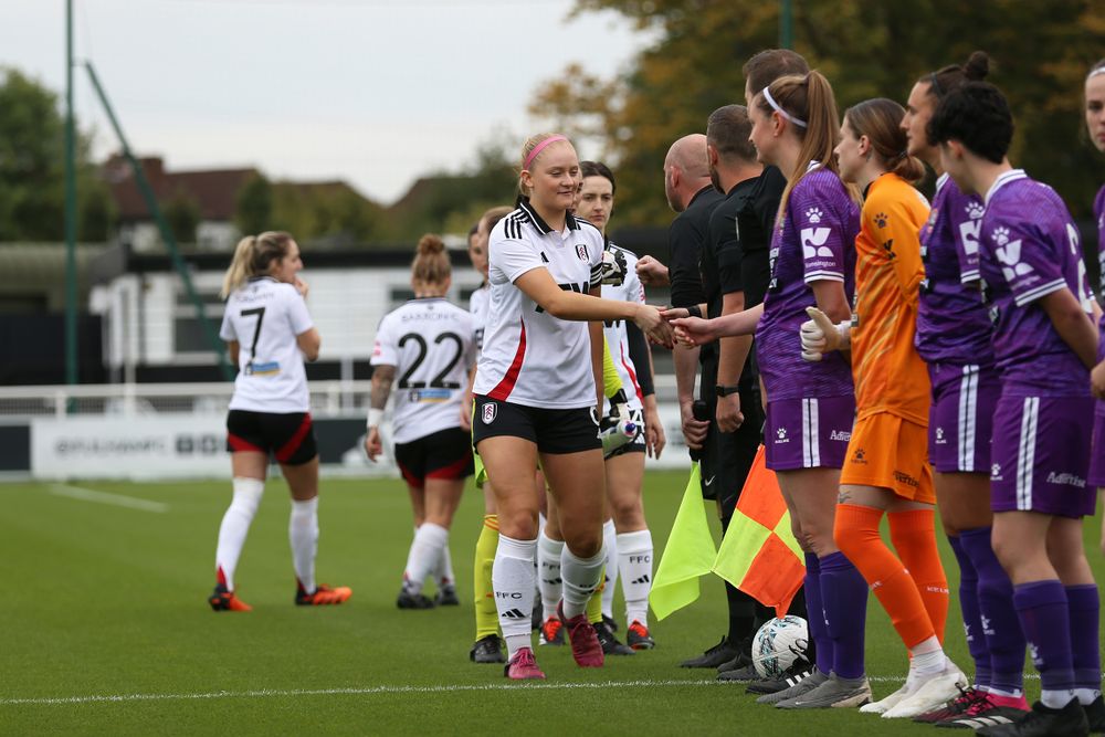 Fulham and Maidenhead shake hands pre-match Fulham and Maidenhead shake hands pre-match