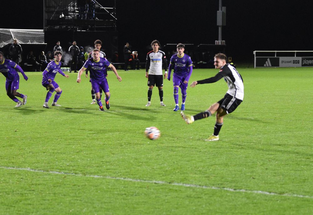 Adrion Pajaziti completes his hat-trick from the penalty spot Adrion Pajaziti completes his hat-trick from the penalty spot