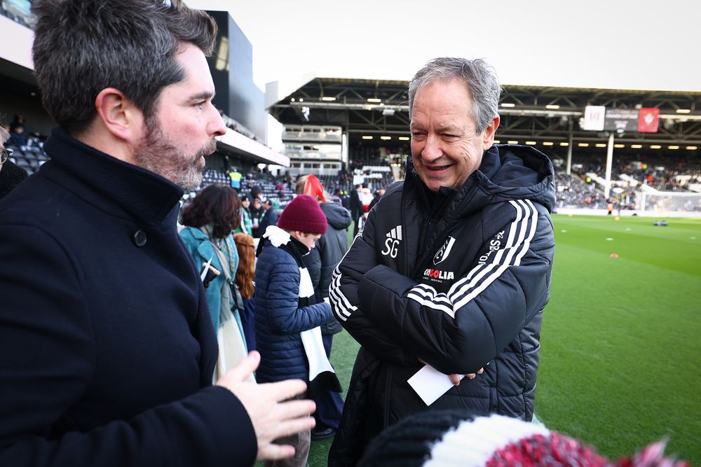 Stuart Gray chats with fans on a matchday Stuart Gray chats with fans on a matchday
