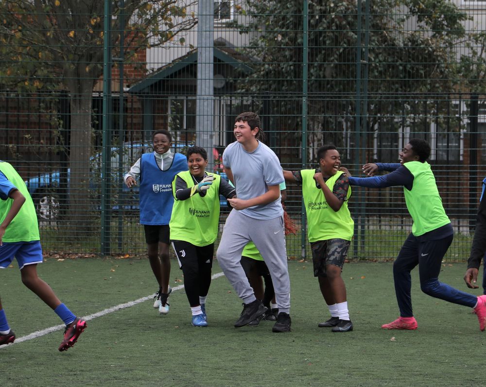 A Holiday Kicks session, run by Fulham Foundation A Holiday Kicks session, run by Fulham Foundation