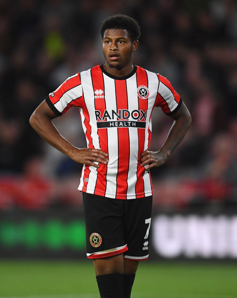 Rhian Brewster in action for Sheffield United Rhian Brewster in action for Sheffield United