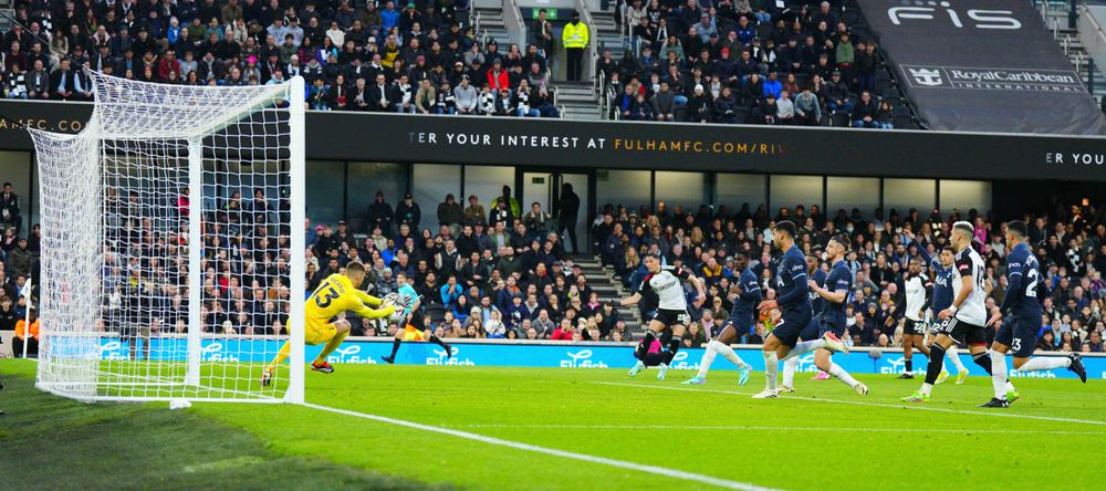 Sasa Lukic has a shot saved Sasa Lukic has a shot saved