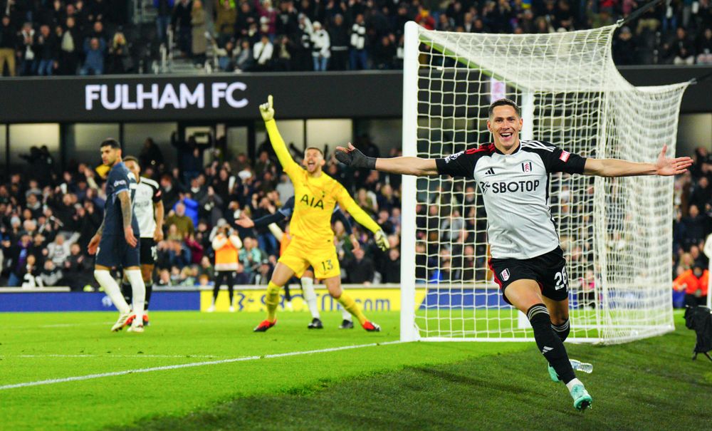 Sasa Lukic celebrates scoring against Spurs