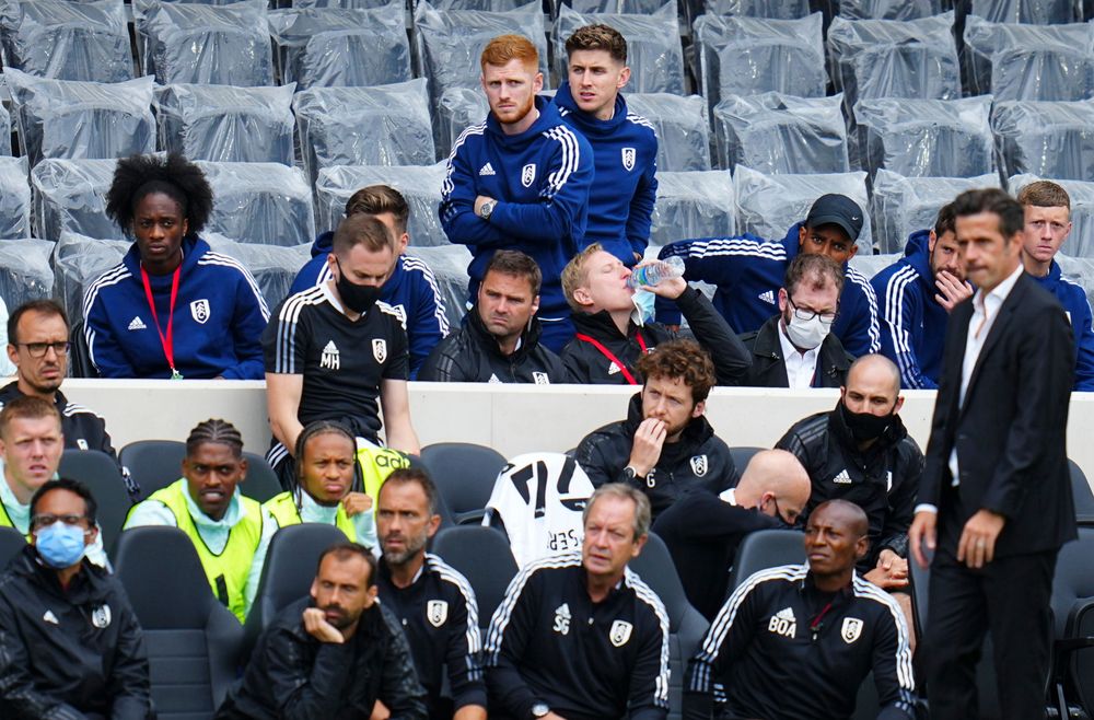 Tom Cairney watches on from the stands during Fulham versus Middlesbrough Tom Cairney watches on from the stands during Fulham versus Middlesbrough