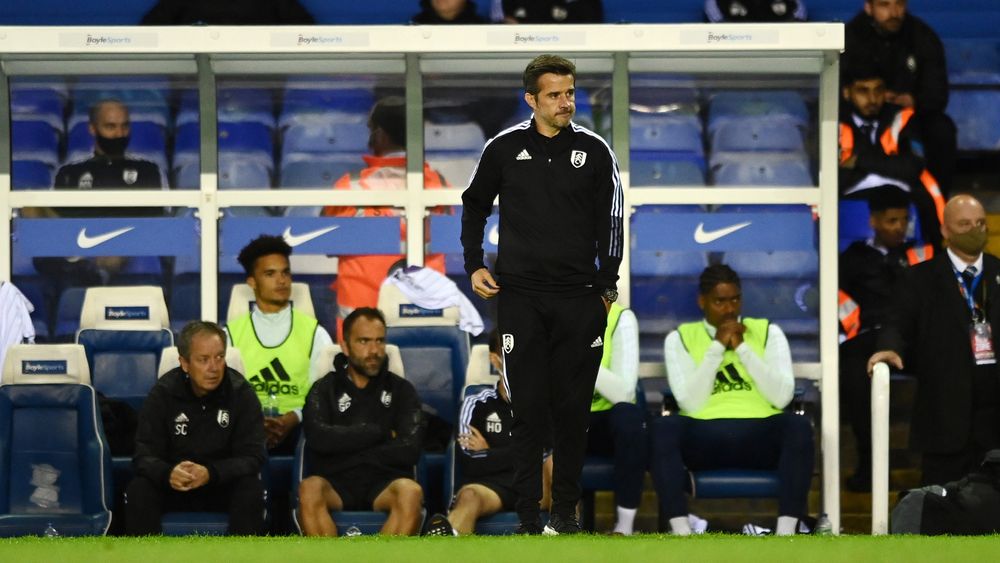 Marco Silva on the touchline at St Andrew's Marco Silva on the touchline at St Andrew's