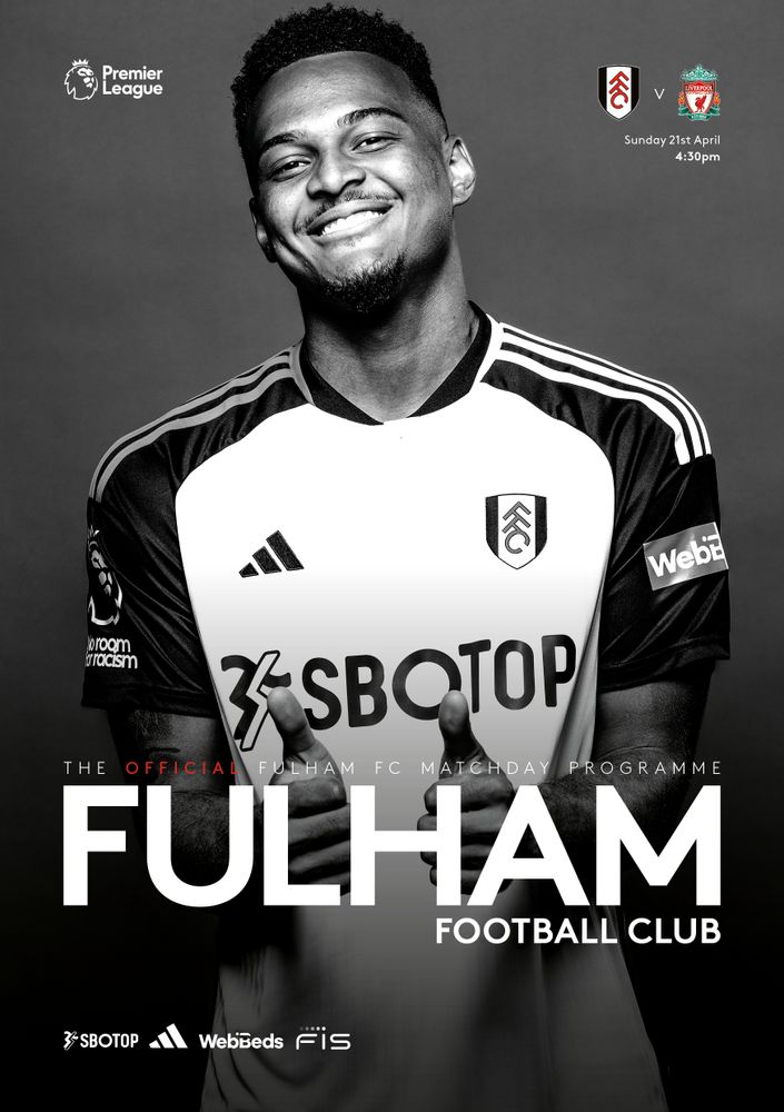 Liverpool programme cover Liverpool programme cover