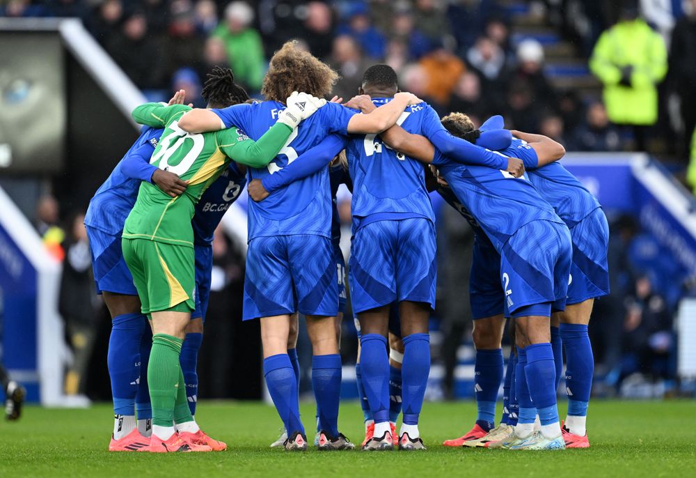 Leicester in a huddle Leicester in a huddle