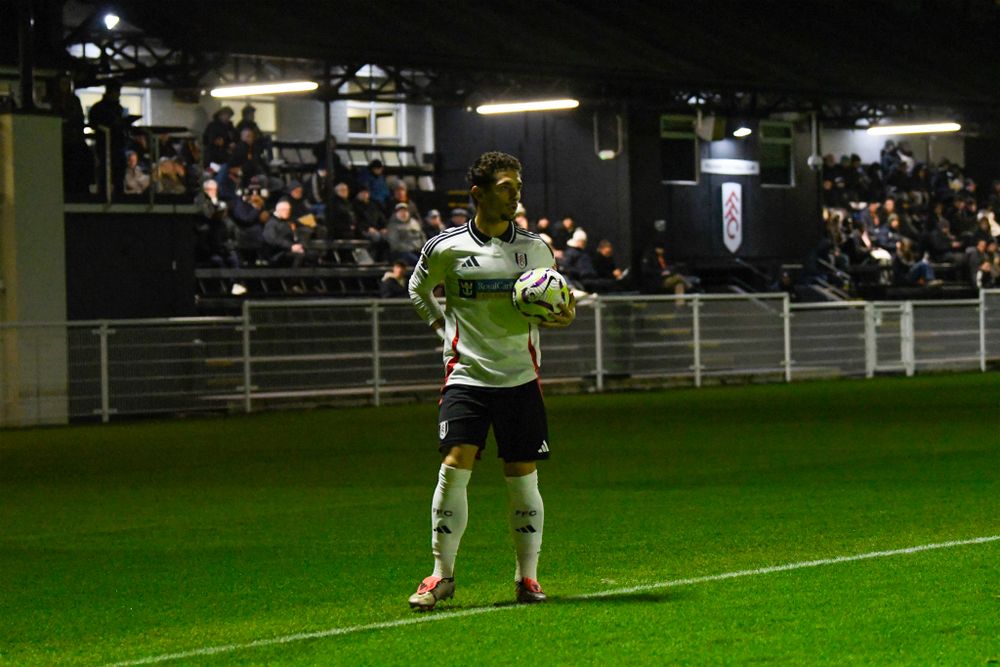 Bradley De Jesus takes a throw in for Fulham U21s against Derby Bradley De Jesus takes a throw in for Fulham U21s against Derby