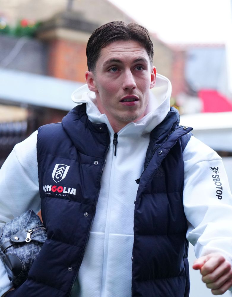 Harry Wilson arrives at Craven Cottage ahead of Fulham v AFC Bournemouth