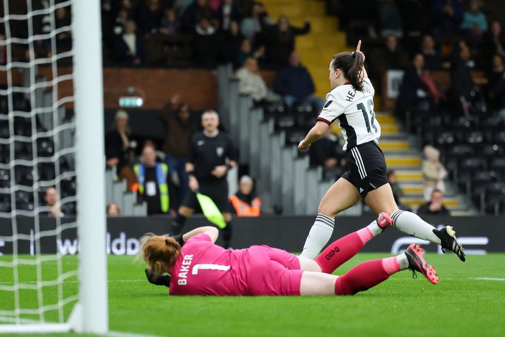 Georgia Heasman celebrates her goal Georgia Heasman celebrates her goal