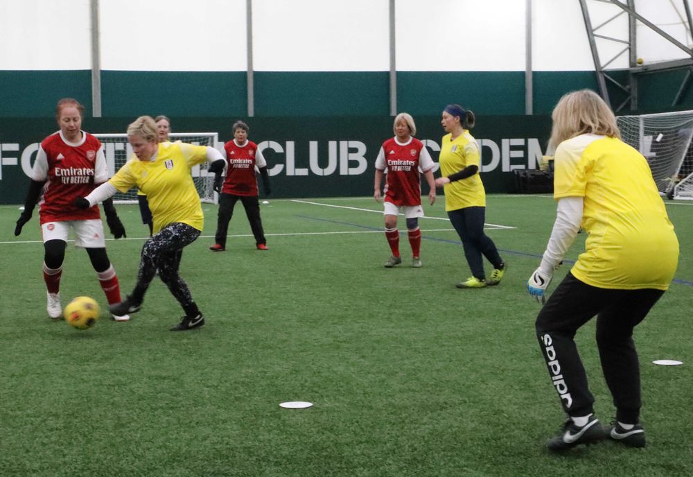 Female Walking Football participants Female Walking Football participants