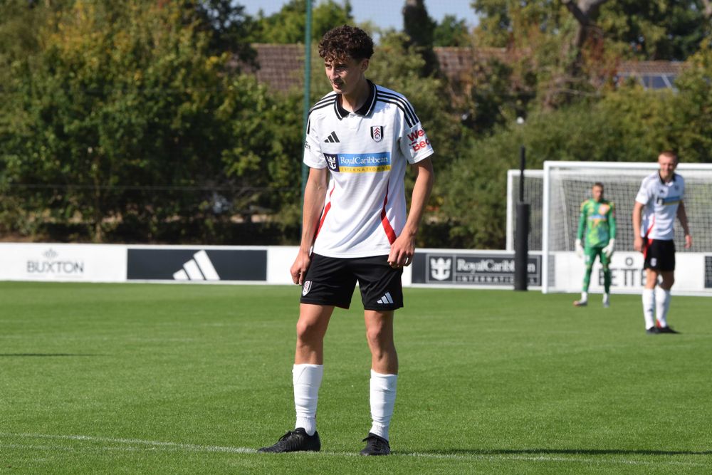 Fulham Under-18s striker Tom Wingate in action Middlesbrough Fulham Under-18s striker Tom Wingate in action Middlesbrough