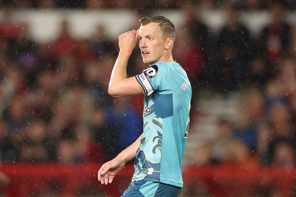 James Ward-Prowse during Southampton's match away to Nottingham Forest