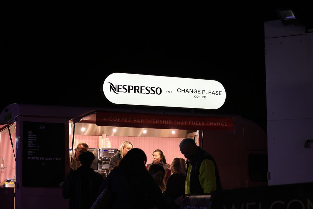 The Nespresso van at the Stadium Sleepout The Nespresso van at the Stadium Sleepout