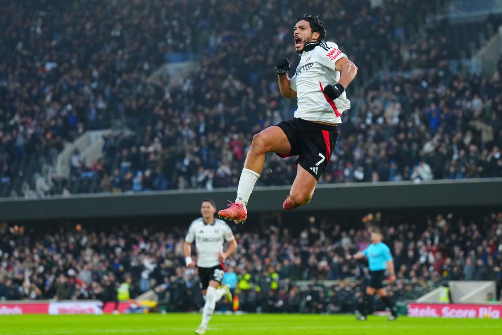 Raúl Jiménez celebrates scoring for Fulham against AFC Bournemouth Raúl Jiménez celebrates scoring for Fulham against AFC Bournemouth