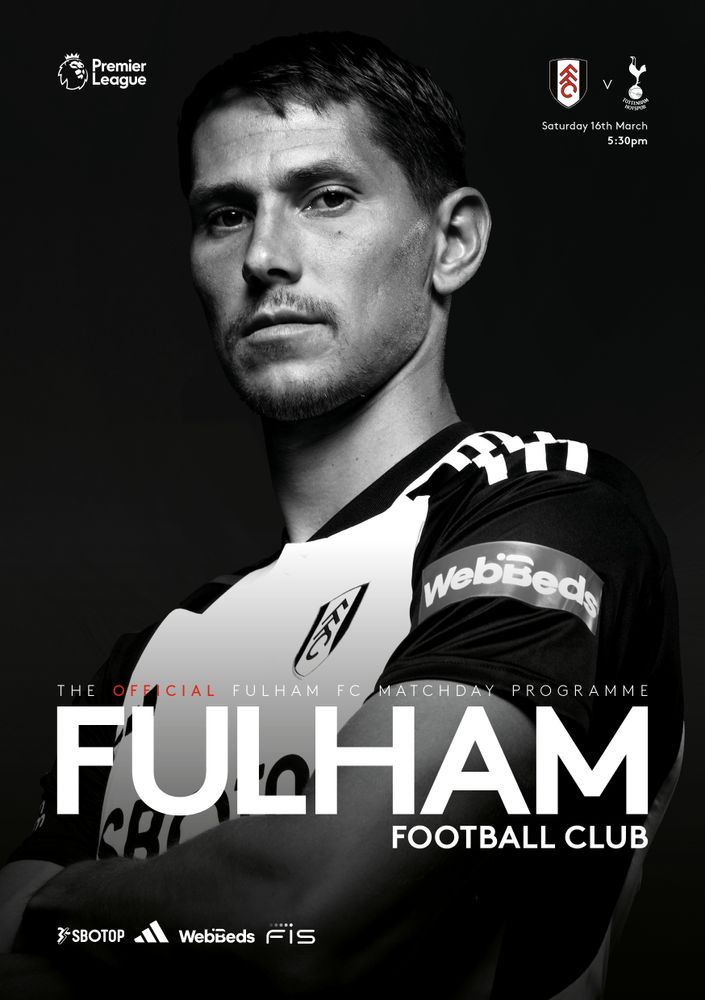 Sasa Lukic on the cover of the Spurs programme Sasa Lukic on the cover of the Spurs programme