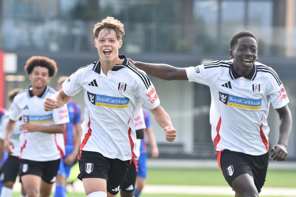 Luca Picotto celebrates scoring for Fulham U18s against Crystal Palace Luca Picotto celebrates scoring for Fulham U18s against Crystal Palace