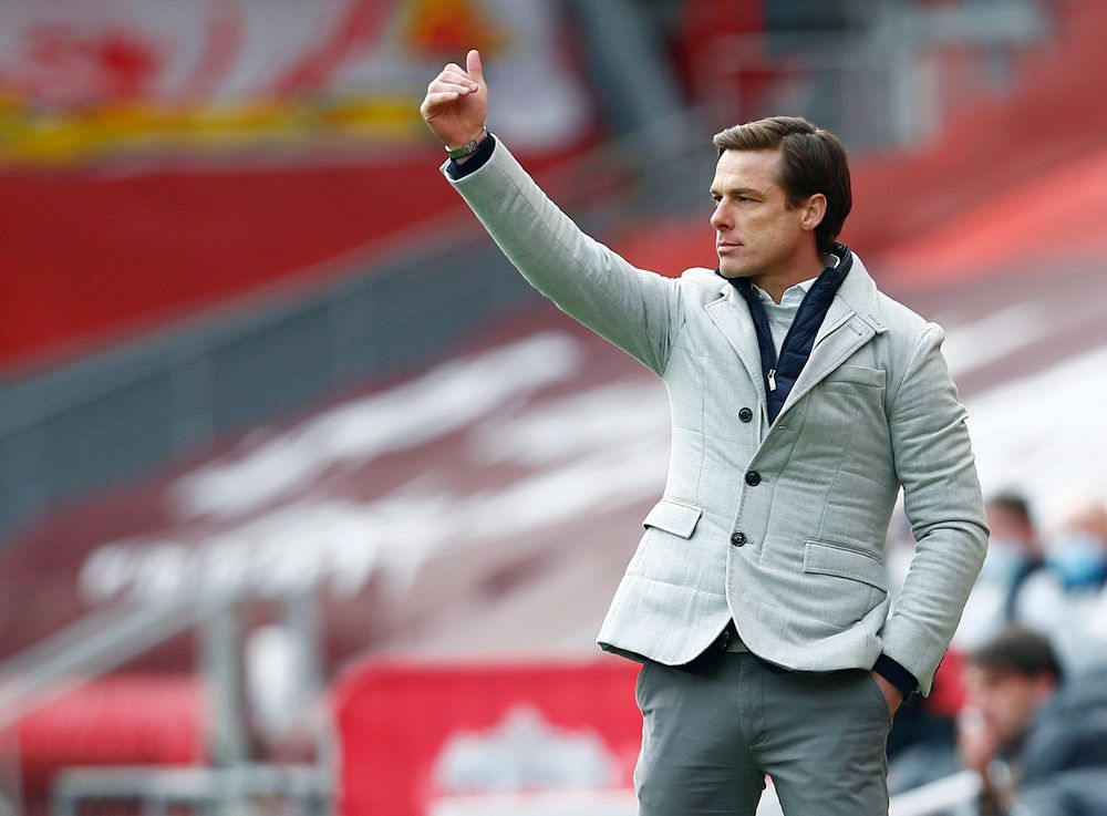 Scott Parker on the touchline at Anfield Scott Parker on the touchline at Anfield