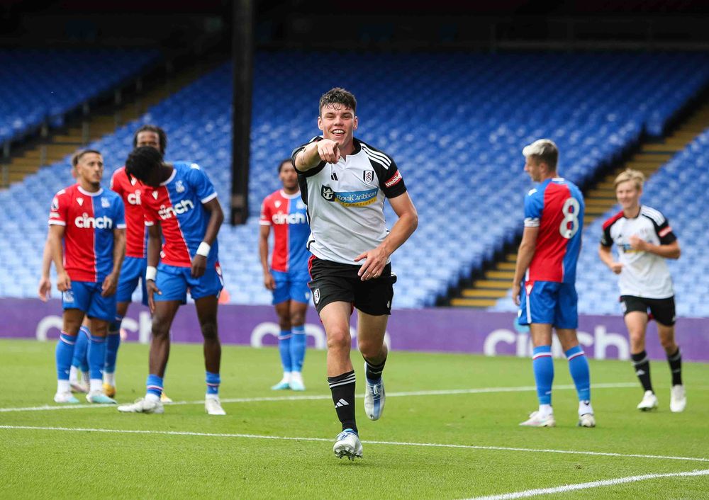 Chris Donnell celebrates scoring against Crystal Palace Chris Donnell celebrates scoring against Crystal Palace