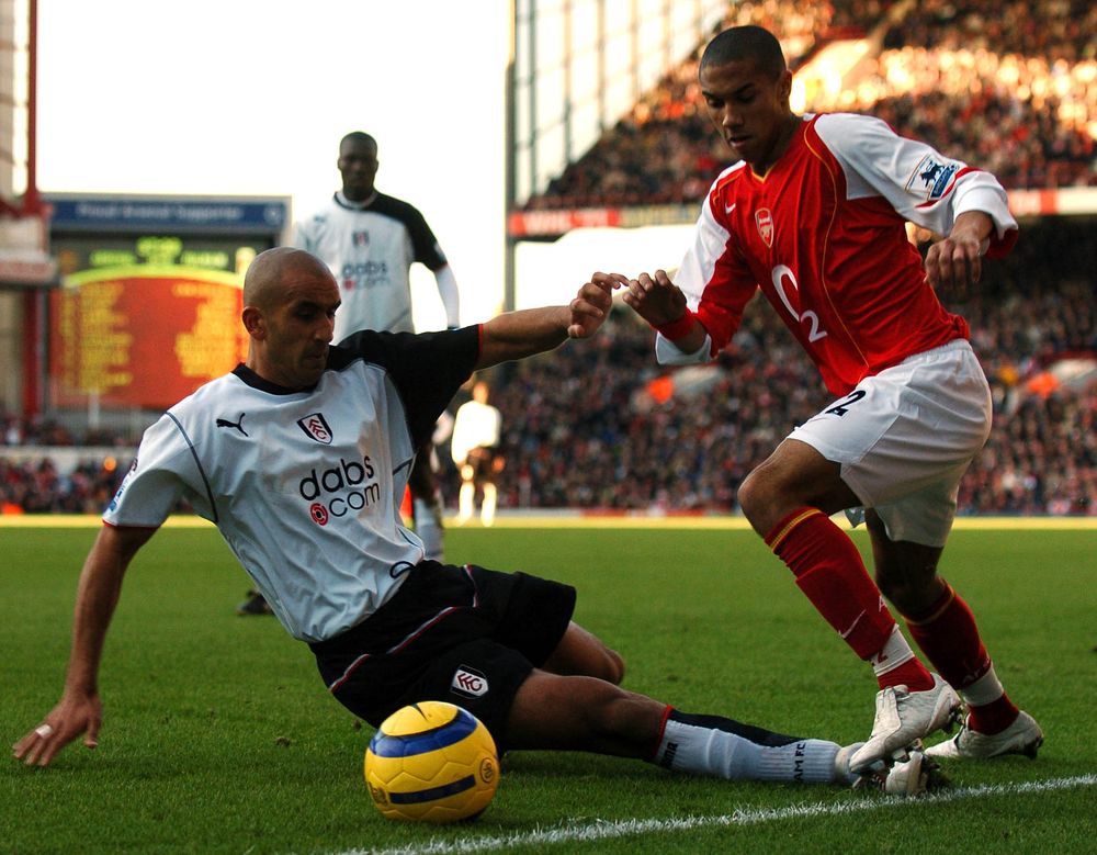 Zesh Rehman against Arsenal Zesh Rehman against Arsenal