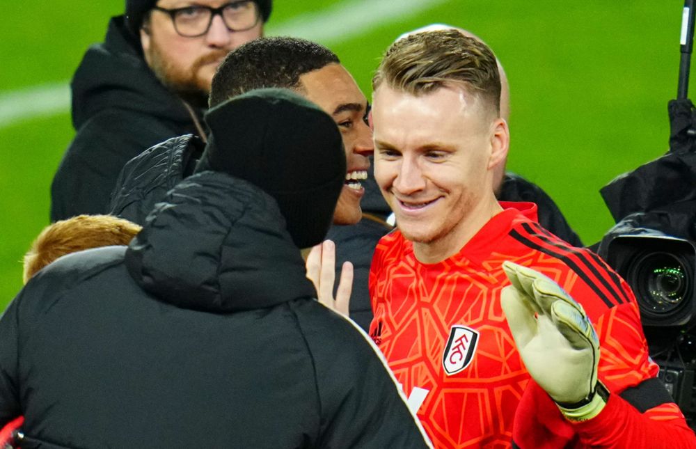 Bernd Leno celebrates Bernd Leno celebrates