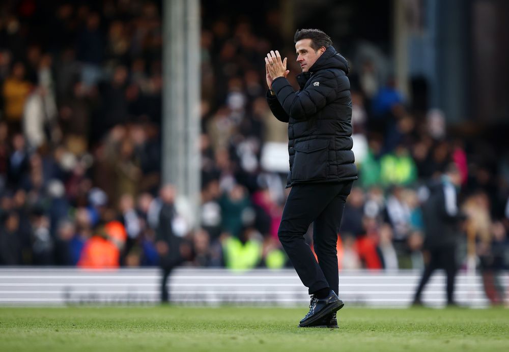 Marco Silva applauds the Fulham fans