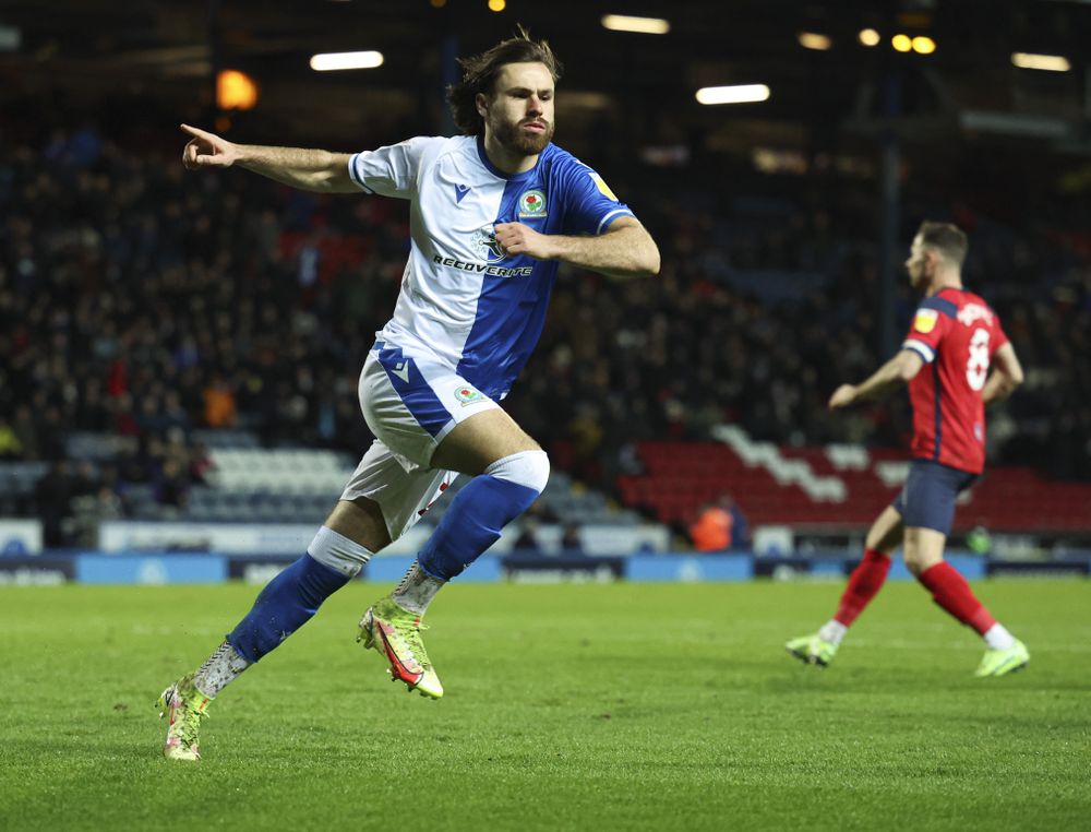 Ben Brereton Diaz celebrates scoring against Preston Ben Brereton Diaz celebrates scoring against Preston