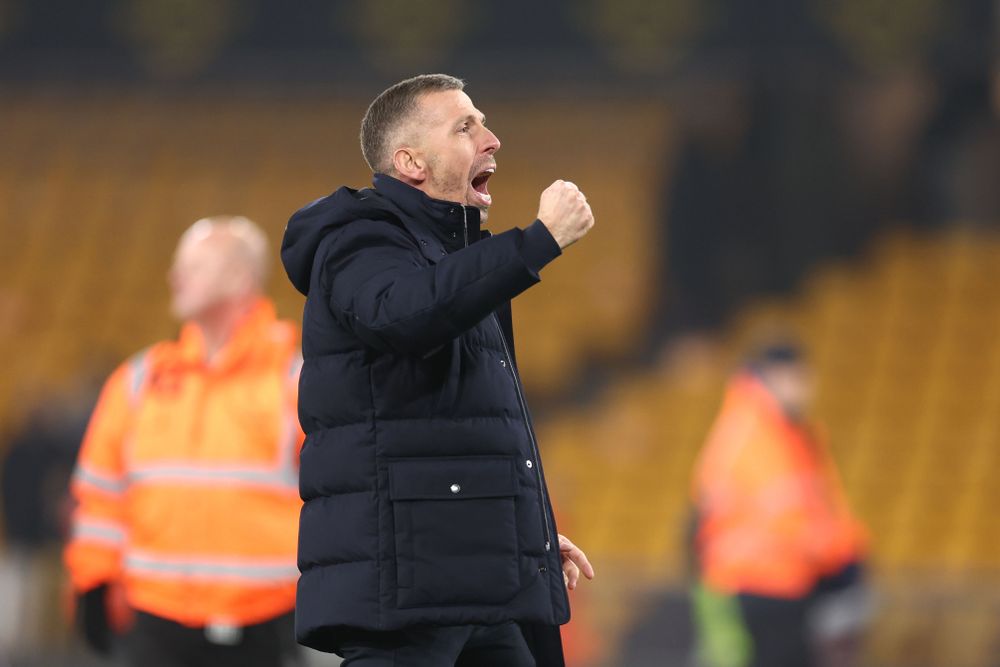 Gary O'Neil celebrates Wolves' win over Southampton Gary O'Neil celebrates Wolves' win over Southampton