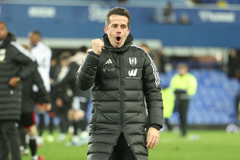 Marco Silva celebrates victory over Everton in the Quarter-Finals