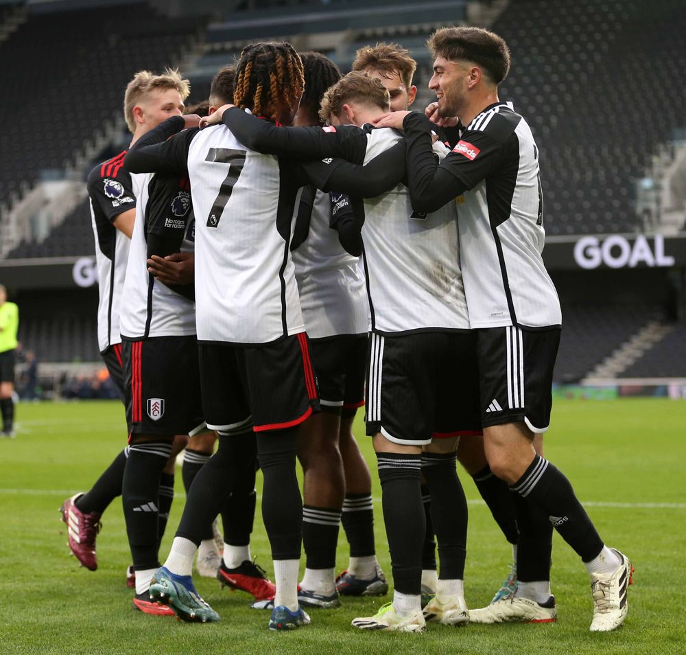 The players celebrate Callum Osmand's second goal The players celebrate Callum Osmand's second goal