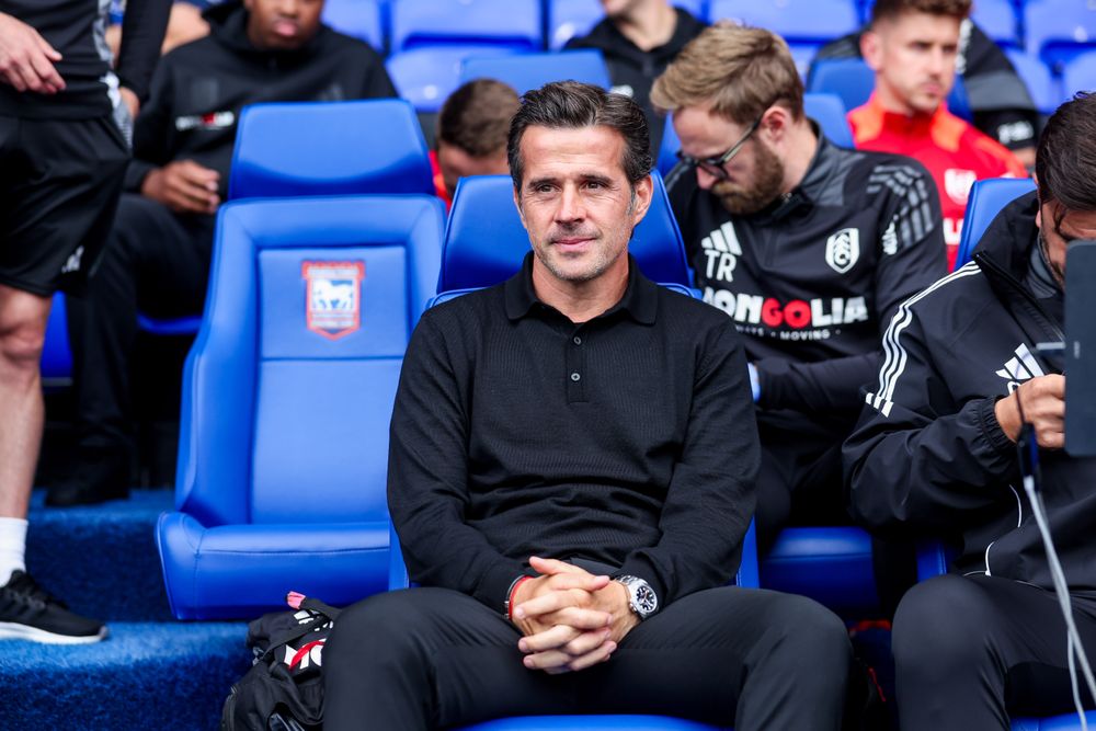 Marco Silva during the Ipswich game Marco Silva during the Ipswich game