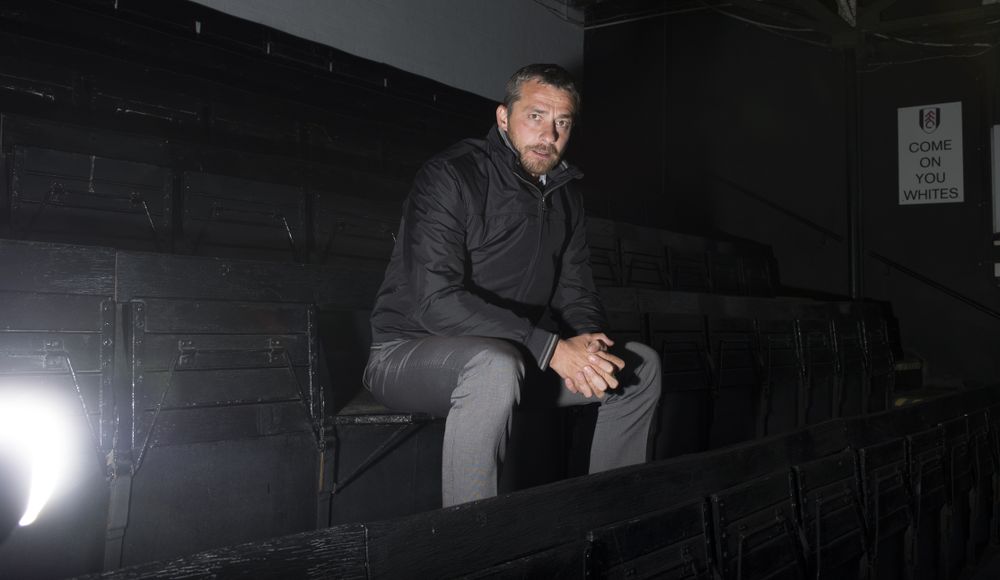 Slavisa Jokanovic's photoshoot after being appointed Fulham Head Coach