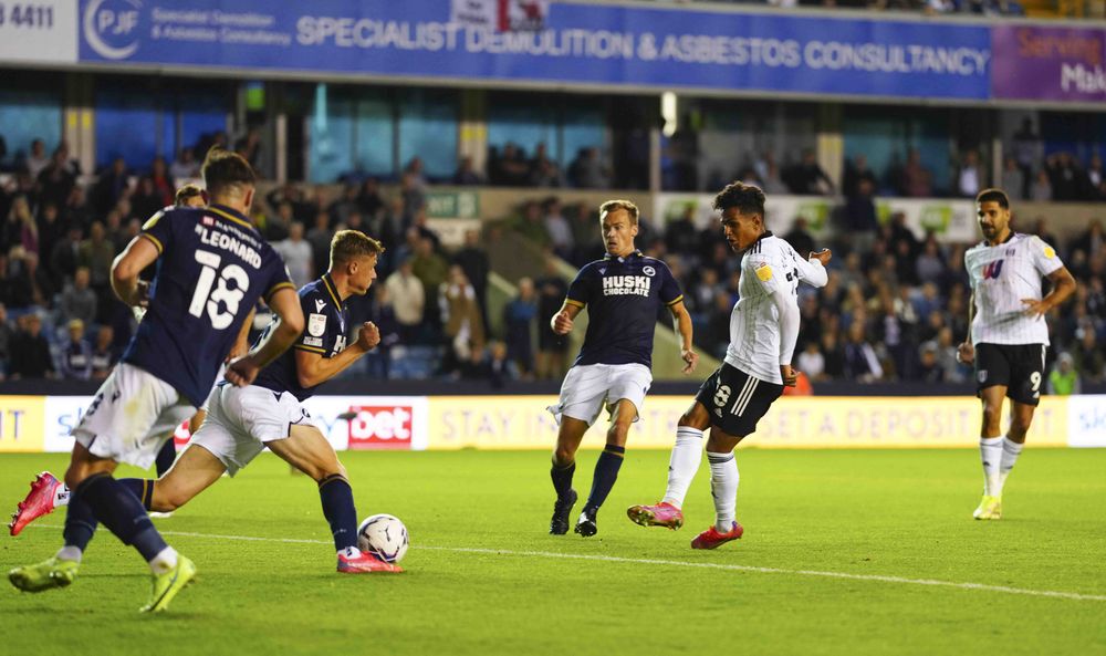Fabio Carvalho sees a shot blocked Fabio Carvalho sees a shot blocked