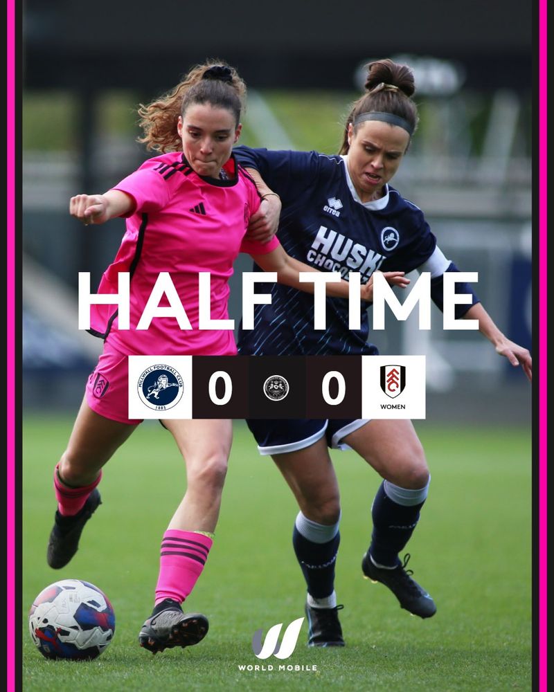 FFCW v Millwall HT FFCW v Millwall HT