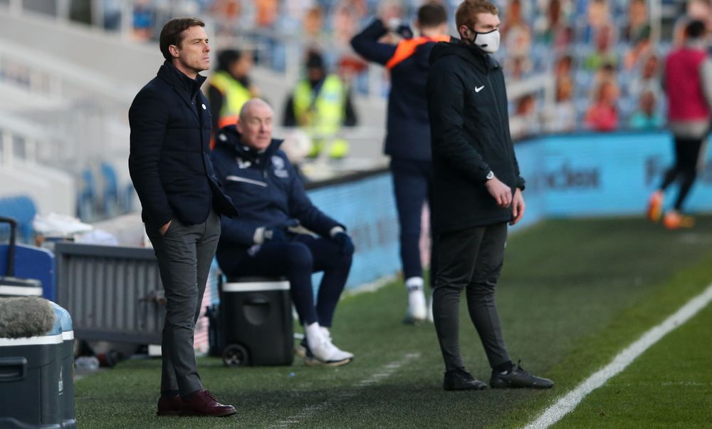 Scott Parker prowls the touchline Scott Parker prowls the touchline