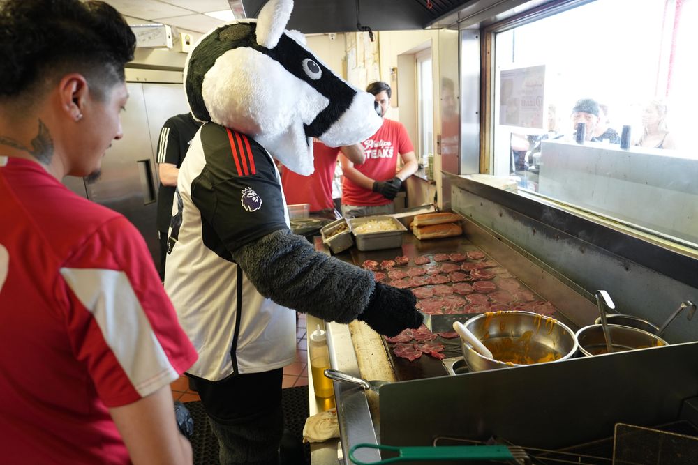 Billy frying up a treat!