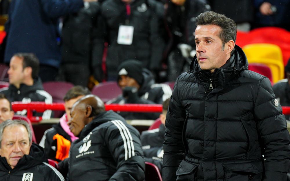 Marco Silva at the Gtech Community Stadium