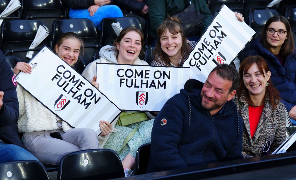 Fans get behind the team at our match against Forest Fans get behind the team at our match against Forest
